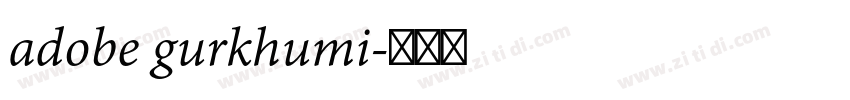 adobe gurkhumi字体转换